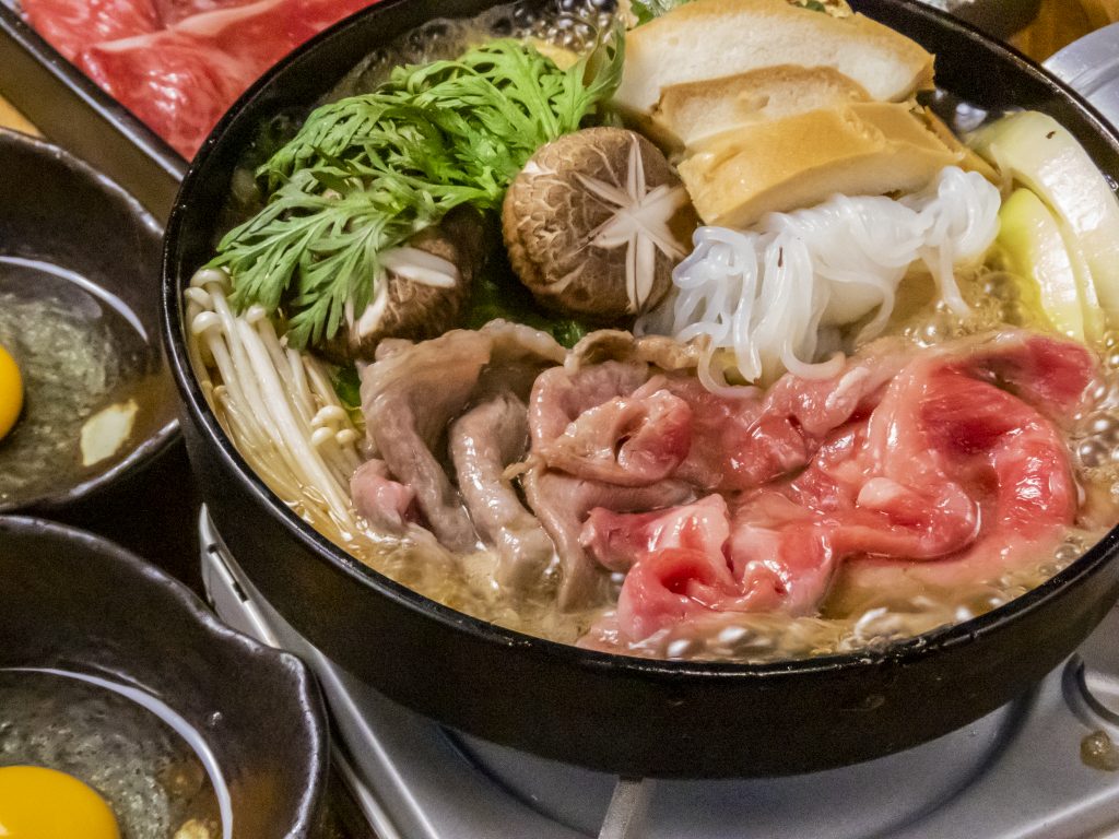 Happy new year. How about a New Year’s sukiyaki dinner at Shinjuku ...